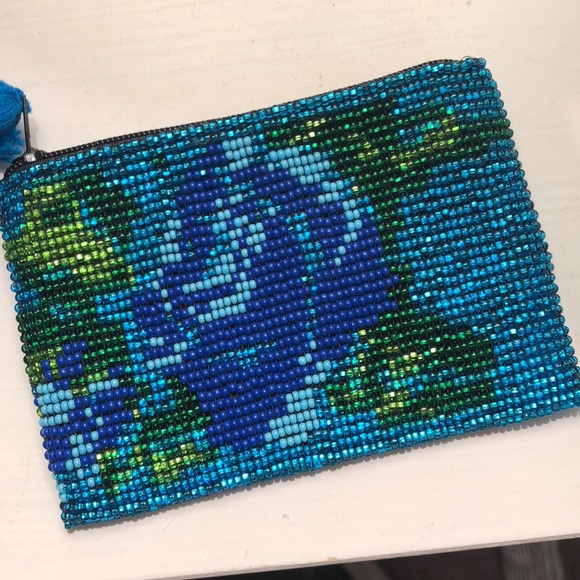 Beautiful beaded coin purse - Picture 2 of 3